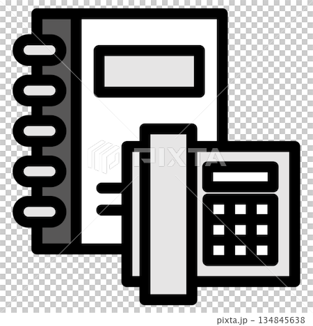 イラストアイコン素材:電話ドキュメントファイル96 イラストアイコン素材:電話ドキュメントファイル96 134845638