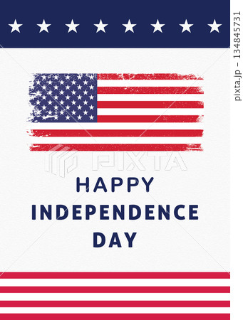 American Flag Distressed Design for Independence Day Celebrations and Events 134845731