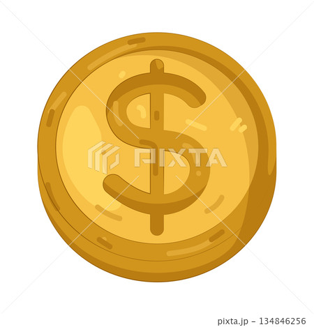 Illustration of coin Illustration of coin 134846256