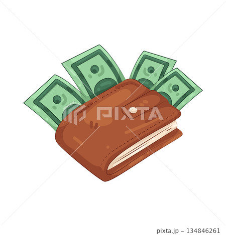 Illustration of wallet 134846261