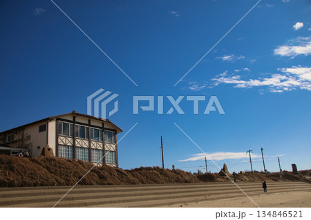 千里浜なぎさドライブウェイと能登千里浜レストハウス 千里浜なぎさドライブウェイと能登千里浜レストハウス 134846521