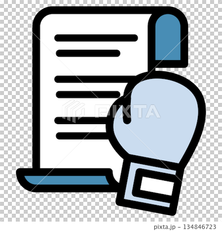 イラストアイコン素材：ボクシングスポーツファイル311 134846723