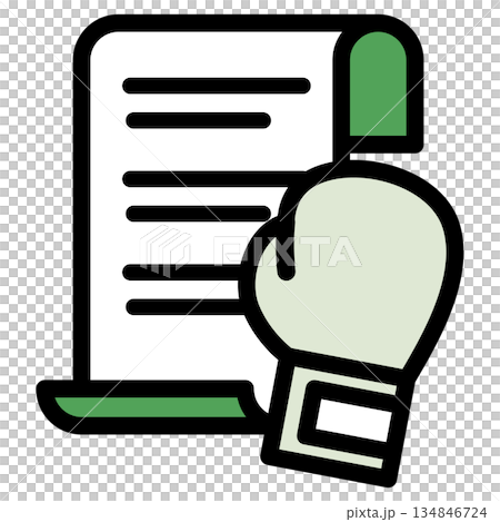 イラストアイコン素材：ボクシングスポーツファイル312 134846724