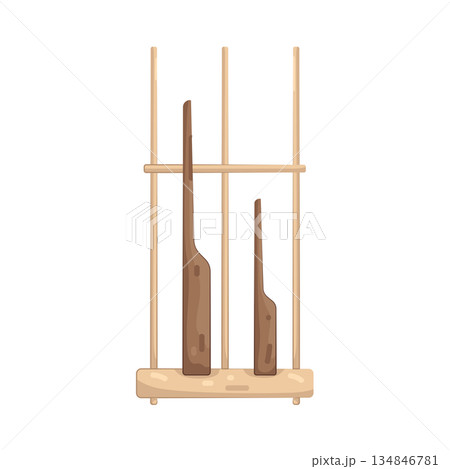 Illustration of angklung  134846781
