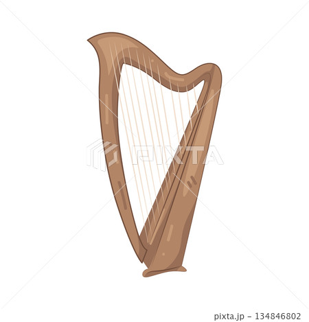 Illustration of harp Illustration of harp 134846802