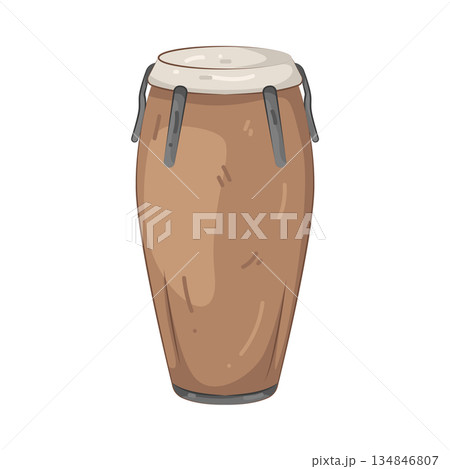 Illustration of conga drum 134846807