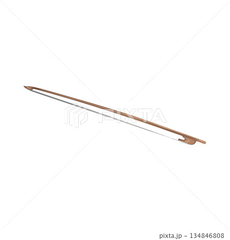 Illustration of violin bow 134846808