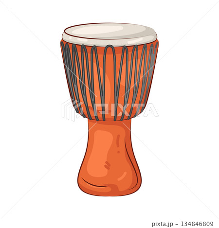 Illustration of djembe 134846809