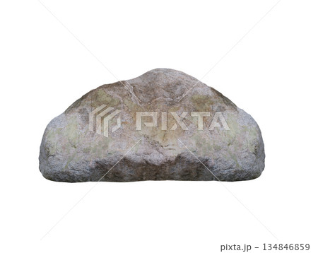 White stone isolated on white background 134846859