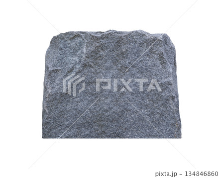 White stone isolated on white background 134846860