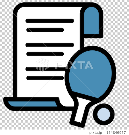 Illustration icon material: Table tennis sports file 296 Illustration icon material: Table tennis sports file 296 134846957