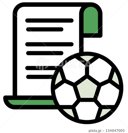 イラストアイコン素材セット:サッカースポーツファイル294 イラストアイコン素材セット:サッカースポーツファイル294 134847005