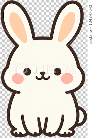可愛又柔和的動物角色插畫 可愛又柔和的動物角色插畫 134847042