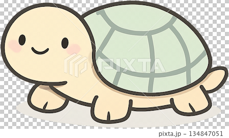 可愛又柔和的動物角色插畫 134847051