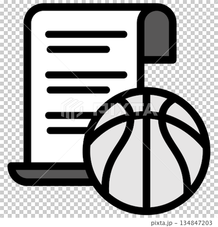 插圖圖示素材:籃球運動檔案 303 插圖圖示素材:籃球運動檔案 303 134847203