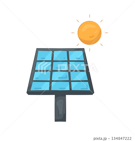 Illustration of solar panel 134847222