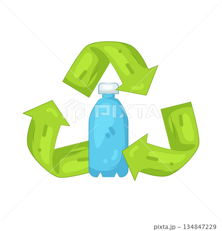 Illustration of recycle bottle Illustration of recycle bottle 134847229