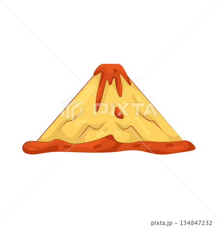 Illustration of volcano Illustration of volcano 134847232