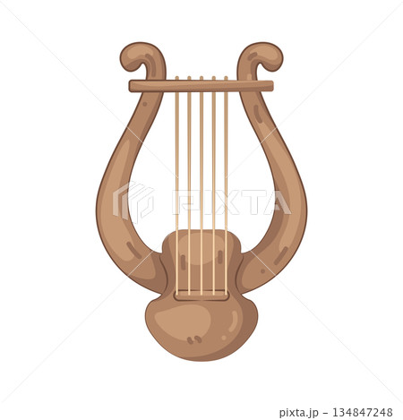 Illustration of lyre Illustration of lyre 134847248