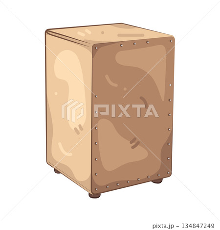 Illustration of cajon Illustration of cajon 134847249