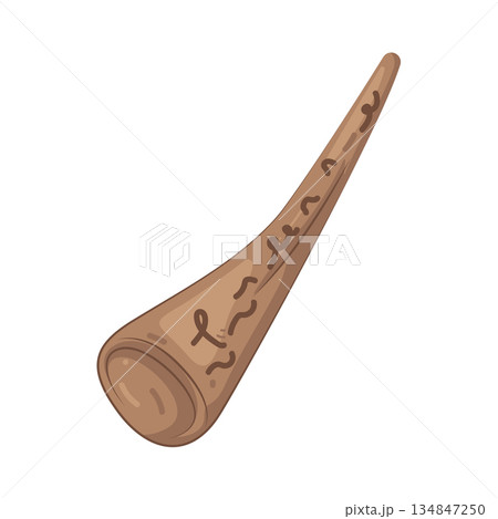 Illustration of didgeridoo 134847250