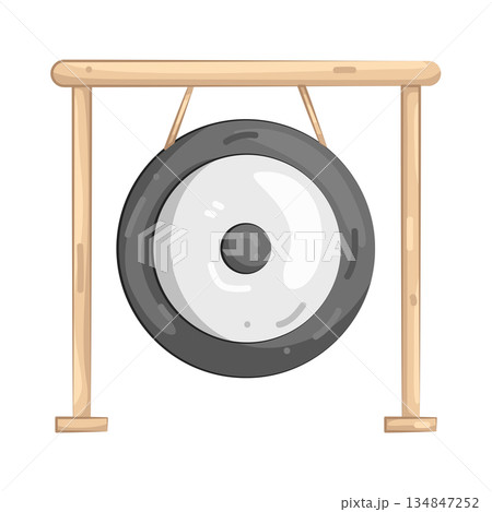 Illustration of gong Illustration of gong 134847252