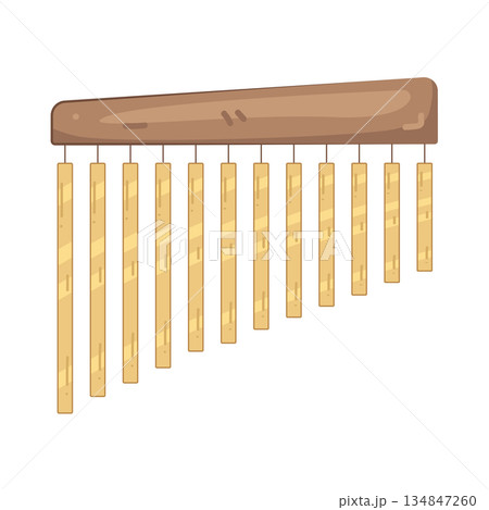 Illustration of chimes Illustration of chimes 134847260