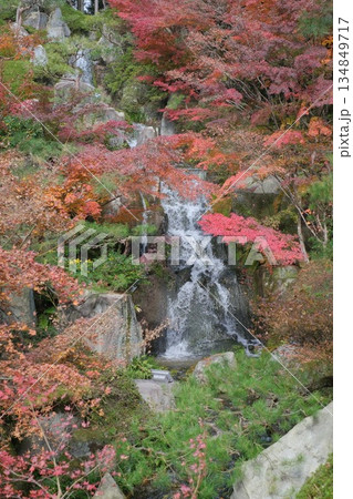 三景園の三段の滝 134849717