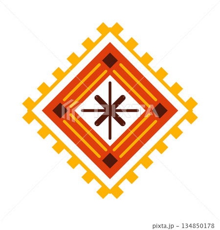 Ethnic pattern. Geometric and aztec decor element. Trendy backgrounds and logotype. Vector. Isolated Ethnic pattern. Geometric and aztec decor element. Trendy backgrounds and logotype. Vector. Isolated 134850178
