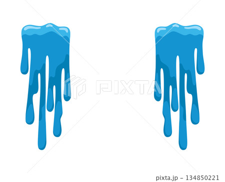 Cartoon tear drops icon. Sorrow cry streams, tear blob. Crying fluid, falling blue water drops. Isolated vector for sorrowful character weeping expression. Wet grief droplets Cartoon tear drops icon. Sorrow cry streams, tear blob. Crying fluid, falling blue water drops. Isolated vector for sorrowful character weeping expression. Wet grief droplets 134850221