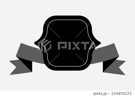 Badge Design featuring a sophisticated Ribbon to symbolize accomplishment Badge Design featuring a sophisticated Ribbon to symbolize accomplishment 134850225