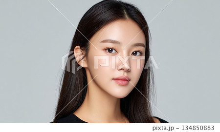 オフィス・アパレル広告用 清潔感のあるビジネススタイルの女性 134850883