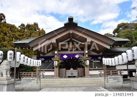 神奈川県藤沢市　皇大神宮（烏森神社）の社殿 134851445
