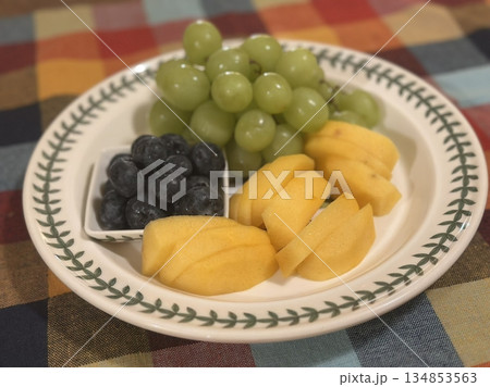 Colorful fruit platters filled with fresh, juicy slices of melon, berries, grapes, and more. Offering a perfect mix of natural sweetness, vibrant color, and refreshing flavor in every bite. Colorful fruit platters filled with fresh, juicy slices of melon, berries, grapes, and more. Offering a perfect mix of natural sweetness, vibrant color, and refreshing flavor in every bite. 134853563