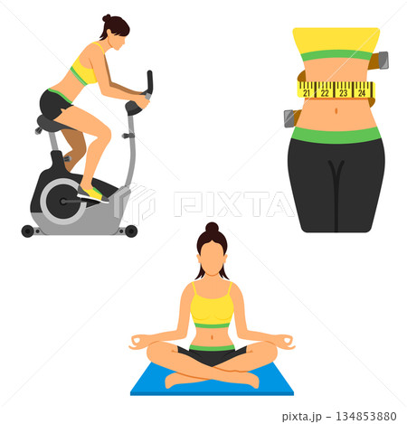 Healthy Lifestyle and Fitness Concept 134853880