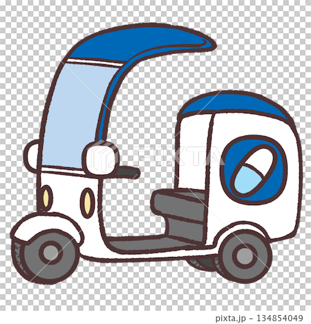 藥品配送自行車示意圖 134854049