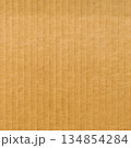 Brown corrugated cardboard texture background 134854284