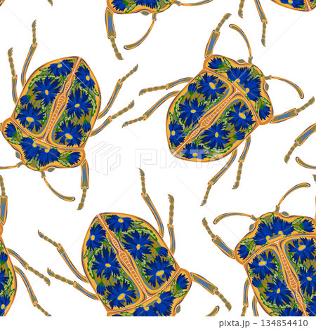 seamless pattern with dragonflies seamless pattern with dragonflies 134854410