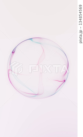 Abstract calm plasma sphere with soft neon gradients on light background. Futuristic digital orb with smooth flowing lines and gentle luminous depth. Abstract calm plasma sphere with soft neon gradients on light background. Futuristic digital orb with smooth flowing lines and gentle luminous depth. 134854569