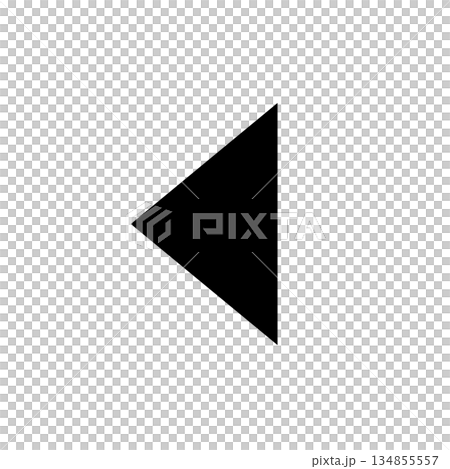 矢印のアイコン　三角形 134855557
