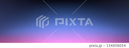 Sunset background. Beautiful dark blue gradient. Evening sky with calm sunlight. Romantic sky with grain effect. Wide color wallpaper for website, poster or brochure. Vector illustration 134856054