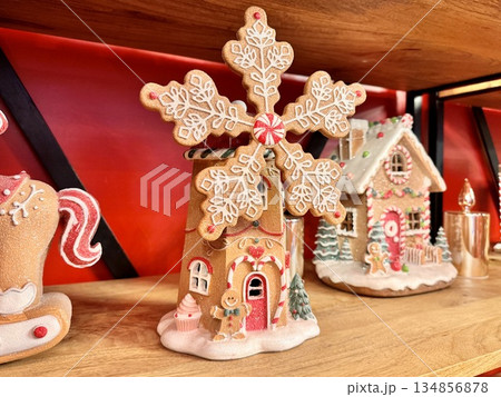 beautiful Christmas gingerbread figurines 134856878
