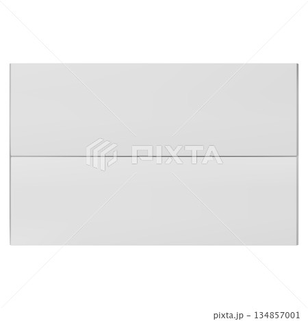 3D cardboard box view from above vector icon, realistic closed white carton parcel, delivery cargo package mockup 3D cardboard box view from above vector icon, realistic closed white carton parcel, delivery cargo package mockup 134857001