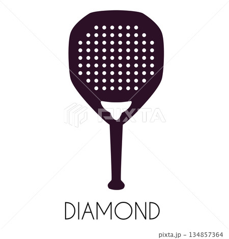 Padel racket diamond shape with title vector...のイラスト素材 [134857364] - PIXTA
