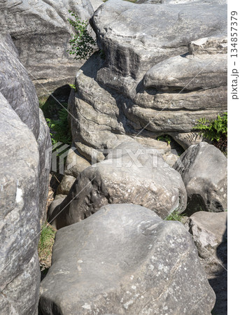 An unusual outcrop of natural sandstone rocks on Wellington Rocks. An unusual outcrop of natural sandstone rocks on Wellington Rocks. 134857379