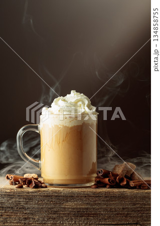 Coffee with anise, cinnamon, and brown sugar. Coffee with anise, cinnamon, and brown sugar. 134858755