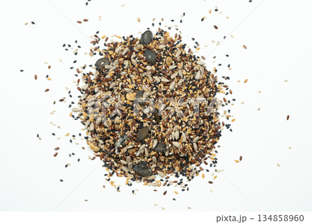 A blend of healthy superfood seeds, including sunflower, pumpkin, flax, sesame and soybean seeds. A blend of healthy superfood seeds, including sunflower, pumpkin, flax, sesame and soybean seeds. 134858960