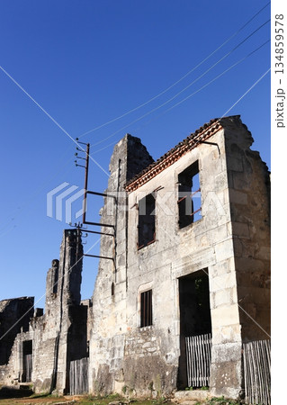 Destroyed village of Oradour sur Glane in June 1944, France Destroyed village of Oradour sur Glane in June 1944, France 134859578