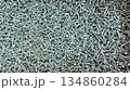 Box of metal screws for construction and repair background 134860284