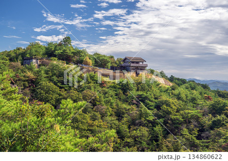 岡山 鬼ノ城の遠景 岡山 鬼ノ城の遠景 134860622